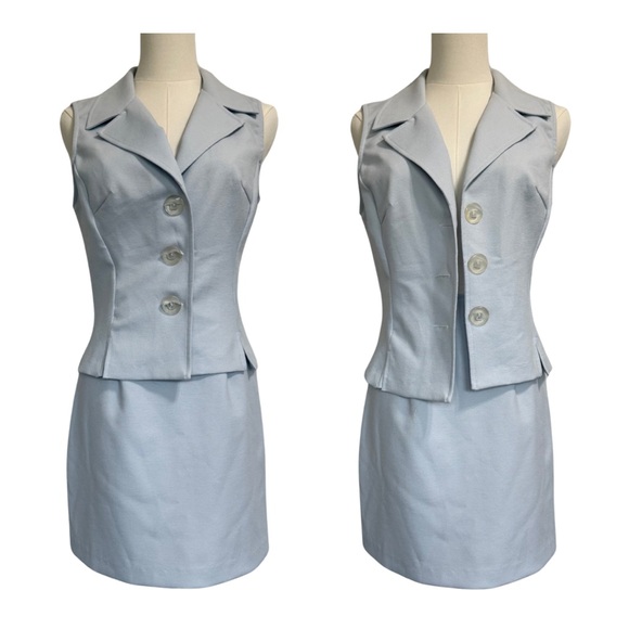 Vintage Blazer Vest & Skirt Set - Picture 1 of 13